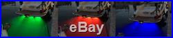 Bright 60W RGB Marine Boat Underwater Led lights, Wireless Control, 8000lm