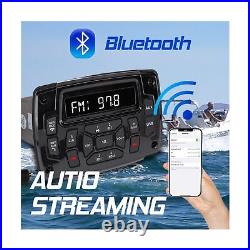 Citreal Marine Stereo Audio Car Stereo Waterproof Boat Media with AM/FM Music