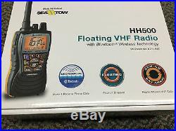 Cobra Marine Boat Floating 6W VHF Handheld Radio BLUETOOTH Black MR HH500 FLT