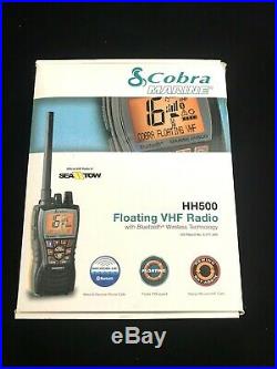 Cobra Marine Boat Floating VHF Handheld Radio Bluetooth Black MR HH500 FLT 6W