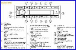 Continental RADIO USB MP3 WMA BLUETOOTH 12V TR7412UB-OR WITH WIRING HARNESS BOAT