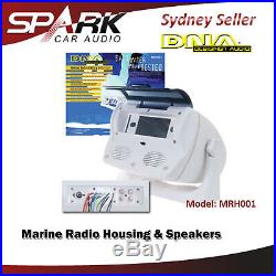 DNA Marine Radio Head Unit Housing & Speakers Boat Cover Case Waterproof MRH001