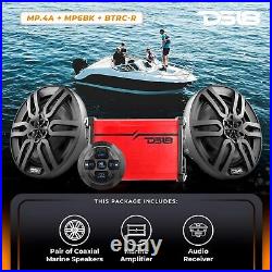 DS18 Marine Speakers with Amplifier and BT Audio Receiver/Controller