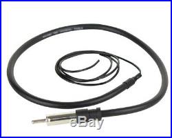 EM856 Bluetooth AUX USB Marine Radio, Antenna, 4 Silver Box 3.5 Boat Speakers