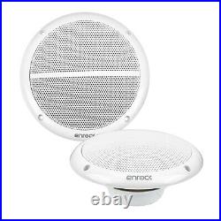 Enrock White 6.5 Marine Speakers, Kenwood USB CD Player Radio, Cover, Antenna