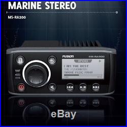FUSION MARINE MS-RA200 Radio AM FM USB iPod iPhone 3GS 4 Outdoor Boot Boat Yacht