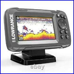 Fish Finder With GPS Wide Angle Sonar Boat Fishing Depth Transducer Plotter New