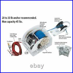 For saltwater 45 LBS Boat Marine Electric Anchor Winch with Wireless Remote