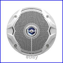 Fusion MS-RA55 Bluetooth Radio, 2x 6.5 180W White Boat Speaker, Wire, Antenna