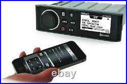 Fusion MS-RA70 Bluetooth Marine Stereo Boat Audio Receiver with 4x Kicker Speakers