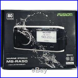 Fusion Marine Stereo MS-RA50 80 Watts Waterproof, Bluetooth Boat Or Spa Radio