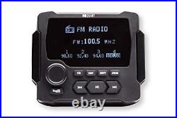 GMR-LCD Gauge Hole Mount Marine/Boat Receiver Bluetooth AM/FM Radio