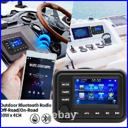 GUZARE AM/FM Radio Receiver USB Bluetooth Waterproof Marine Stereo MP4 Player