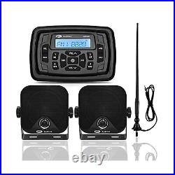 GUZARE Boats Marine Radio Bluetooth and Speakers Audio System Package Water