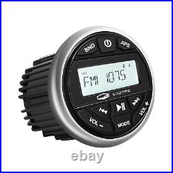 GUZARE Marine Radio Bluetooth Stereo Audio Waterproof Radio Boats FM AM Gauge