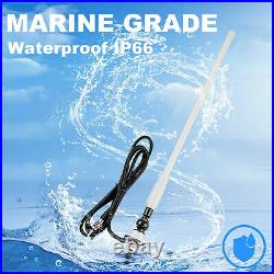 Gauge Style Stereo AM/FM MP3 Waterproof Boat Radio + 6.5 120W Speakers+Antenna