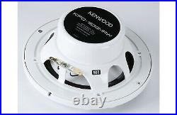 Gravity Marine Boat CD/AM/FM Receiver +2x Kenwood KFC-1633MRW 6.5 Speakers