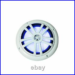 Gravity Marine Boat CD/AM/FM Receiver +4x Gravity 6.5 Marine Speakers White/LED