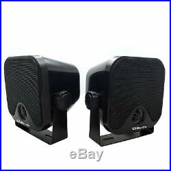 Herdio 12V Marine FM/AM Boat Bluetooth Radio stereo+2 pairs 4inch Boat speakers