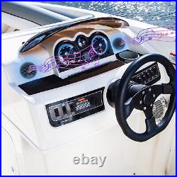 Herdio 3 Boat Car ATV UTV Speakers Marine FM/AM Stereo Bluetooth Radio Receiver