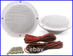 Herdio 4 Boat Speakers Marine Radio Bluetooth Receiver Audio Waterproof Outside