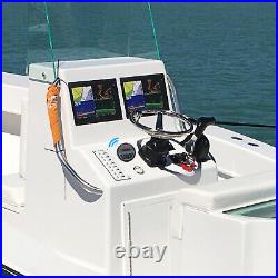 Herdio 4 Marine Stereo Bluetooth Radio+4 Boat UTV Surface Mount Speakers Audio