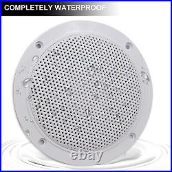 Herdio 4 Waterproof Bluetooth Marine Radio + 4 Boat Ceiling Speakers + Antenna
