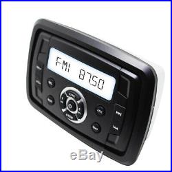 Herdio Bluetooth Motorcycle Audio Boat Radio Marine Stereo MP3 Player ATV UTV