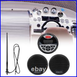 Herdio Marine 4 Stereo Bluetooth Digital Radio 3 Bathroom Boat Speakers+Aerial