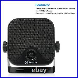 Herdio Marine AM/FM Radio MP3 Bluetooth Waterproof +4 Boat VAN Yacht Speakers