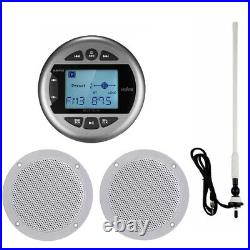 Herdio Marine Audio Stereo Radio Bluetooth Receiver+4Boat Speakers+FM/AM Aerial