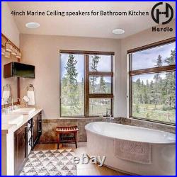 Herdio Marine FM/AM Stereo Bluetooth Radio+ Boat 4 Ceiling Speakers Waterproof