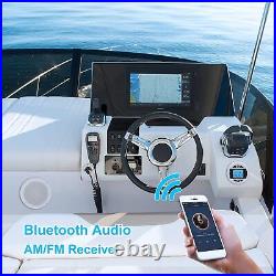 Herdio Marine Stereo Radio Bluetooth Receiver 4 Speakers for Boat White 1906-2
