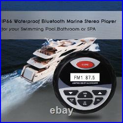 Herdio Marine Waterproof Bluetooth Radio Receiver+3 Boat Speakers+FM AM Antenna
