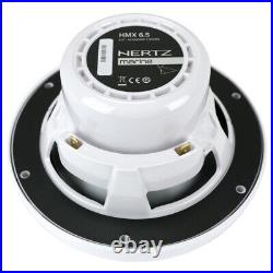 Hertz HMX 6.5 6-1/2 Marine Audio 2-Way Coaxial Speakers White Coax Boat NEW