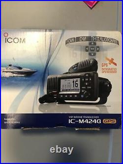 ICOM IC-M424G Marine Transceiver VHF Radio GPS ITU Class-D DSC Boat RV Camper