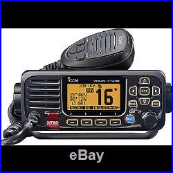 ICOM M330 VHF Marine Boat Radio With GPS Fixed Mount- Black