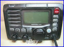 Icom IC-M504 Marine Boat VHF Radio Transceiver with Microphone TESTED
