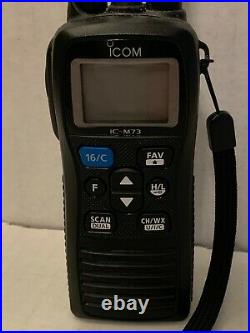 Icom IC-M73 VHF Marine Radio With Charger Used Boat River Barge Dock