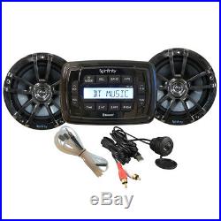 Infinity MPK250 Bluetooth Marine Boat Radio Stereo Receiver with Chrome Speakers
