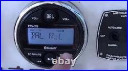 JBL PRV 175 AM/FM/Bluetooth Gauge Style Boat Radio Stereo Receiver with USB Port