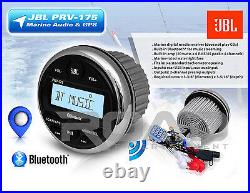 JBL PRV-175 Gauge Marine Boat Cycle Digital Media USB AUX Receiver With Bluetooth