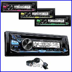JVC KDR97MBS Bluetooth CD USB Boat Radio, 5 Speakers, Radio Cover, Marine Antenna