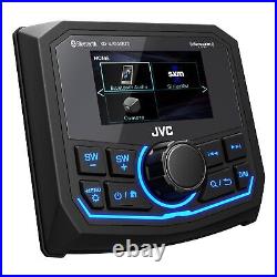 JVC KD-MR305BTS Marine Radio with Polaris Ranger Dash Kit 3'' Gauge Mount