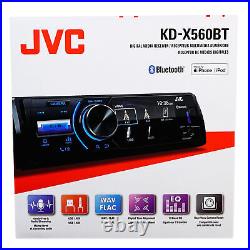 JVC KD-X560BT Marine Bluetooth Receiver iPhone/Android/USB+(2) MTX 6.5 Speakers