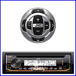 JVC Marine Boat Motorcycle Bluetooth USB Stereo Pandora Radio with Wired Remote