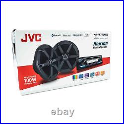 JVC Marine CD Receiver + Pair of 6.5 2-Way Marine Speakers