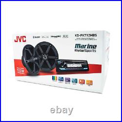 JVC Marine CD Receiver + Pair of 6.5 2-Way Marine Speakers