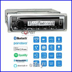 Kenwood CD BT USB Sirius Alexa Marine Boat Radio Receiver LCD Remote KMR-D378BT
