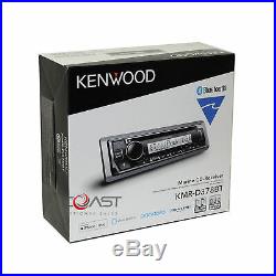 Kenwood CD BT USB Sirius Alexa Marine Boat Radio Receiver LCD Remote KMR-D378BT